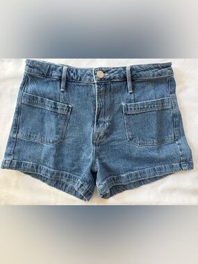 FRAME Le Bardot Denim Shorts